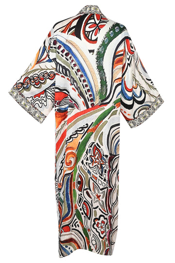 Goddess of Fire - Long Kaftan Satinette